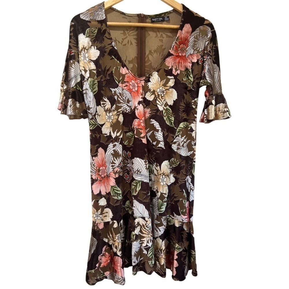 Floral Brown Dress